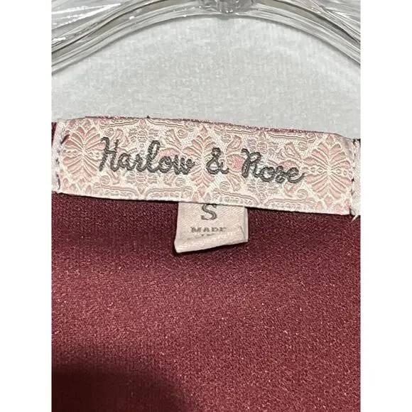 Velvet Burnout Midi Wrap Dress Size Small Mauve Floral High Low - Picture 9 of 11